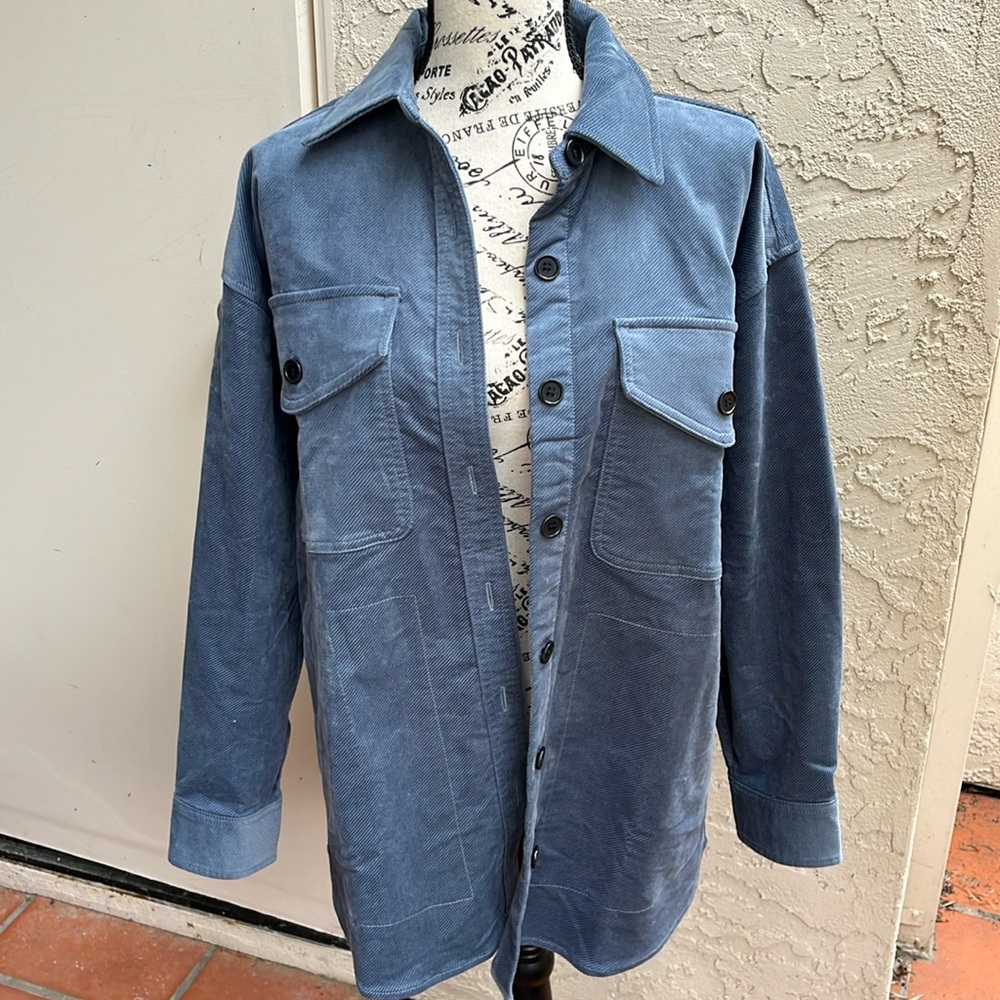 Madewell twill oversized shirt jacket S